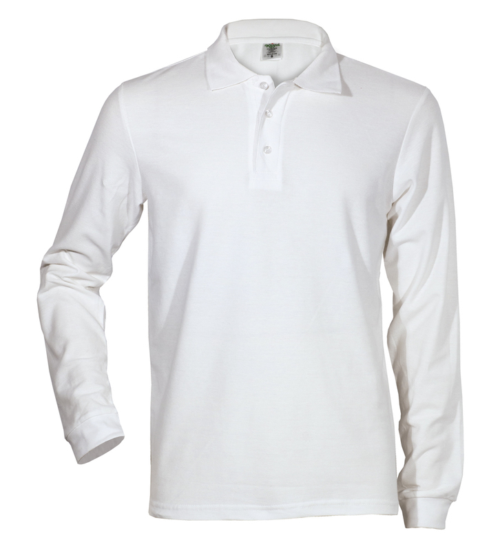 Ανδρικό Polo μακρυμάνικο WHITE